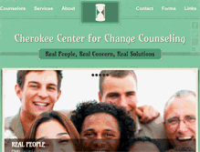 Tablet Screenshot of cherokeecenterforchange.com